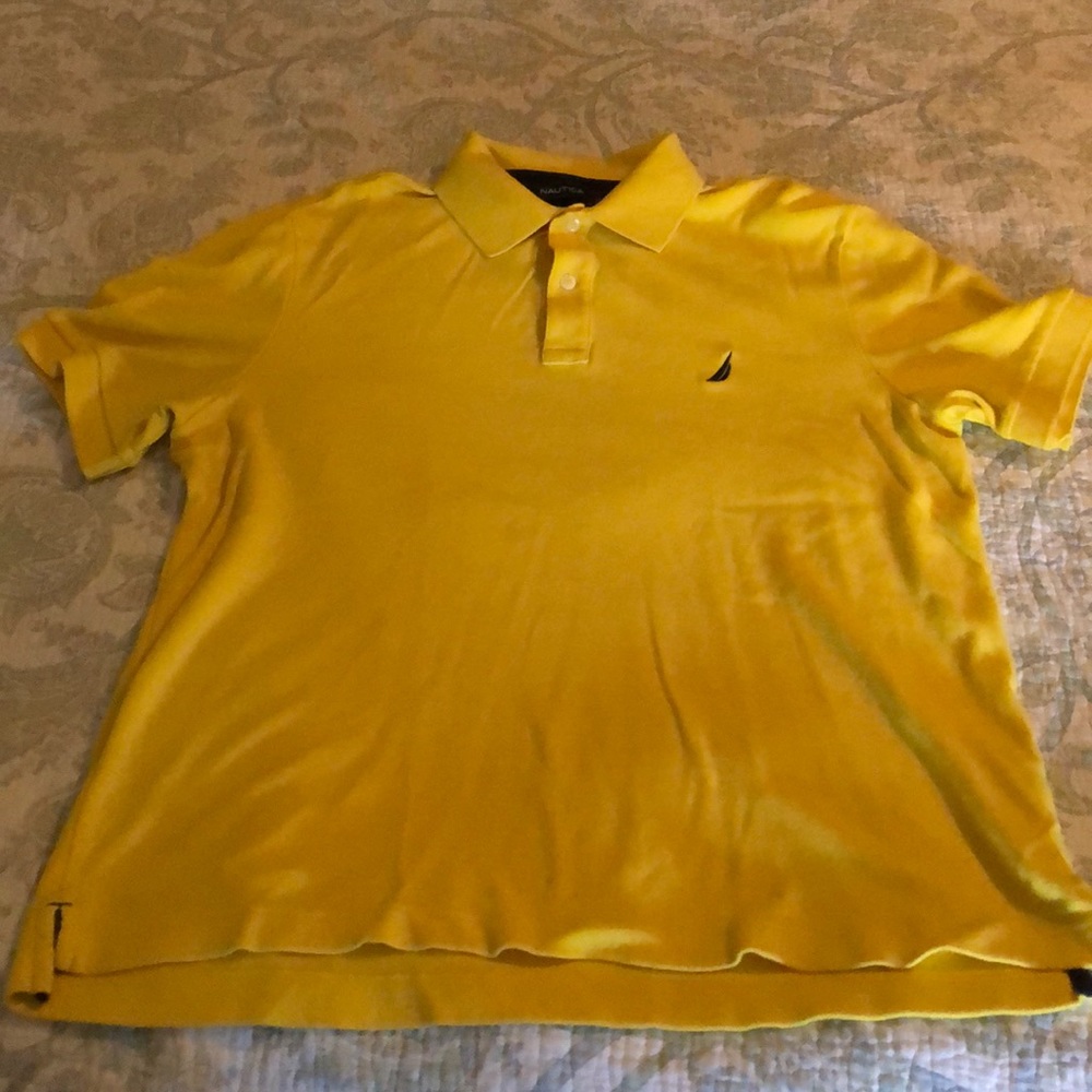 Men’s Nautical knit polo shirt Large